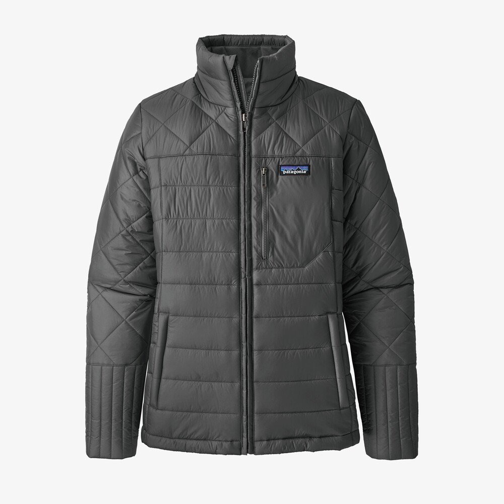 Patagonia Women's Quilted Ski Jacket in Charcoal Gray